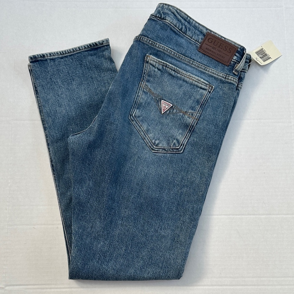 New GUESS Men's Denim Slim Jeans Sz 38